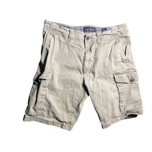 Lucky Brand Cargo Shorts Saturday Stretch Olive Green 9" Inseam Casual‎ Size 30